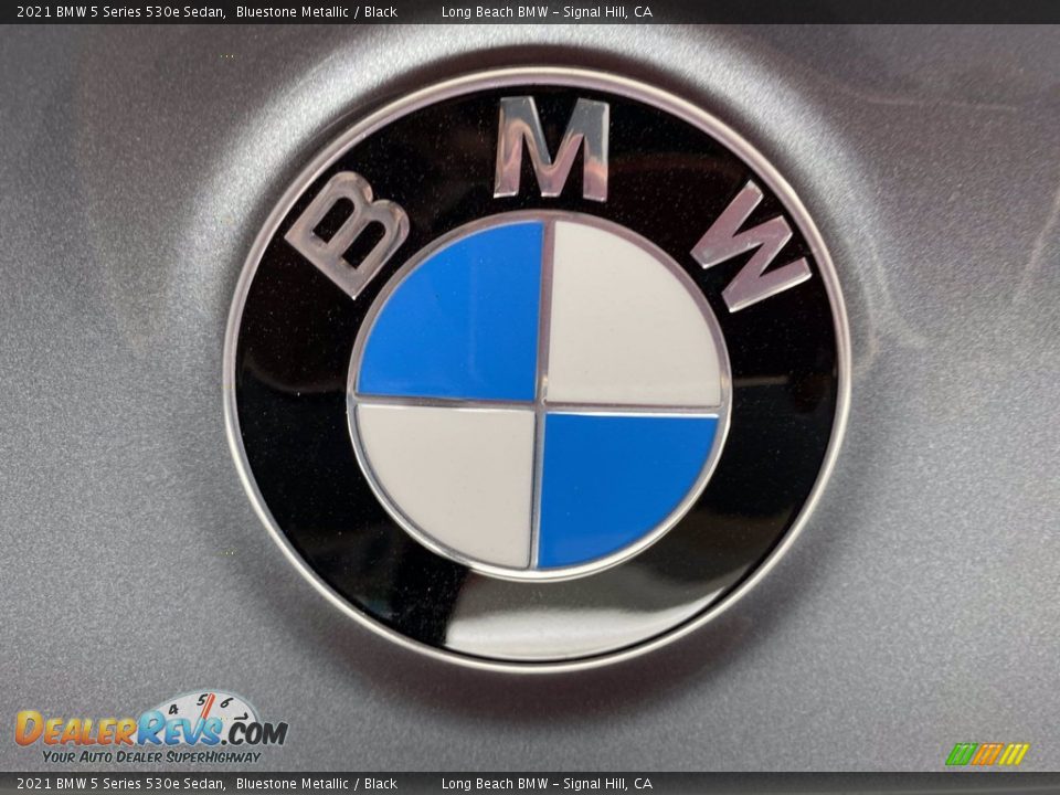 2021 BMW 5 Series 530e Sedan Bluestone Metallic / Black Photo #7