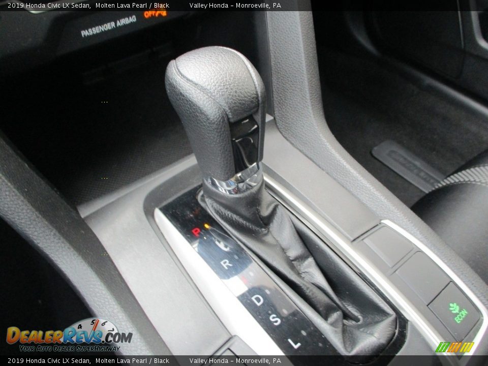 2019 Honda Civic LX Sedan Molten Lava Pearl / Black Photo #15