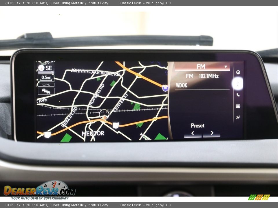 2016 Lexus RX 350 AWD Silver Lining Metallic / Stratus Gray Photo #11