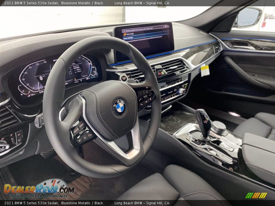 2021 BMW 5 Series 530e Sedan Bluestone Metallic / Black Photo #12