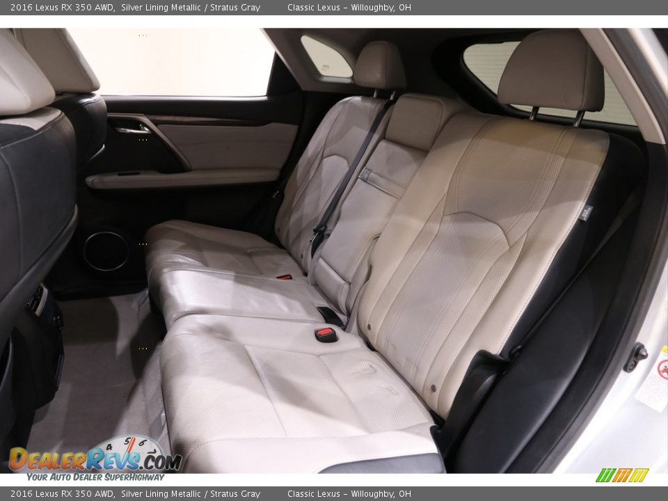Rear Seat of 2016 Lexus RX 350 AWD Photo #19