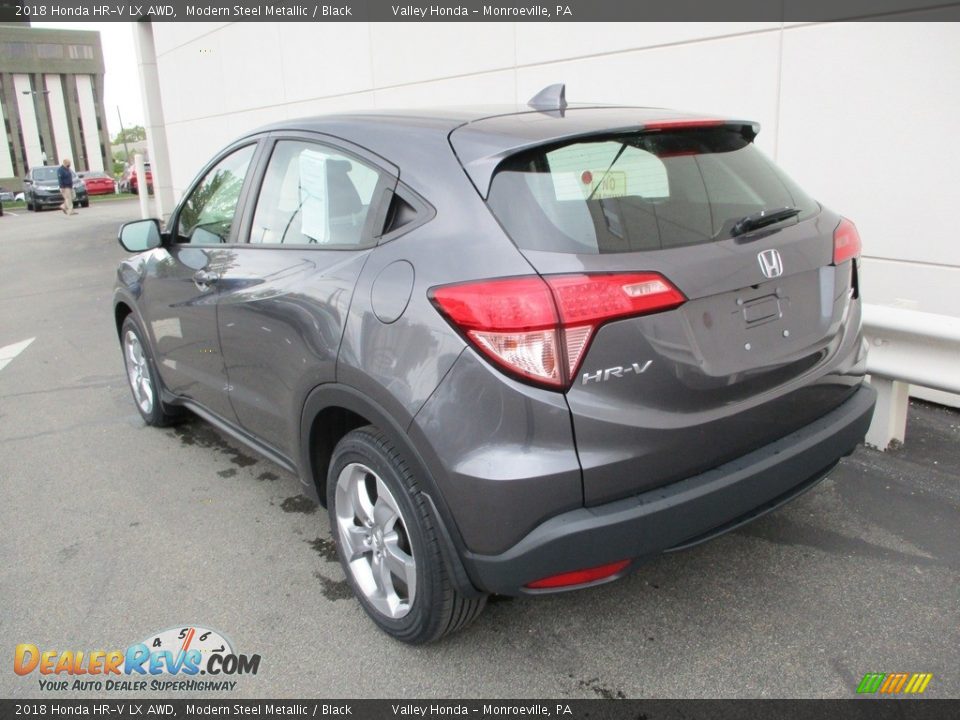 2018 Honda HR-V LX AWD Modern Steel Metallic / Black Photo #3