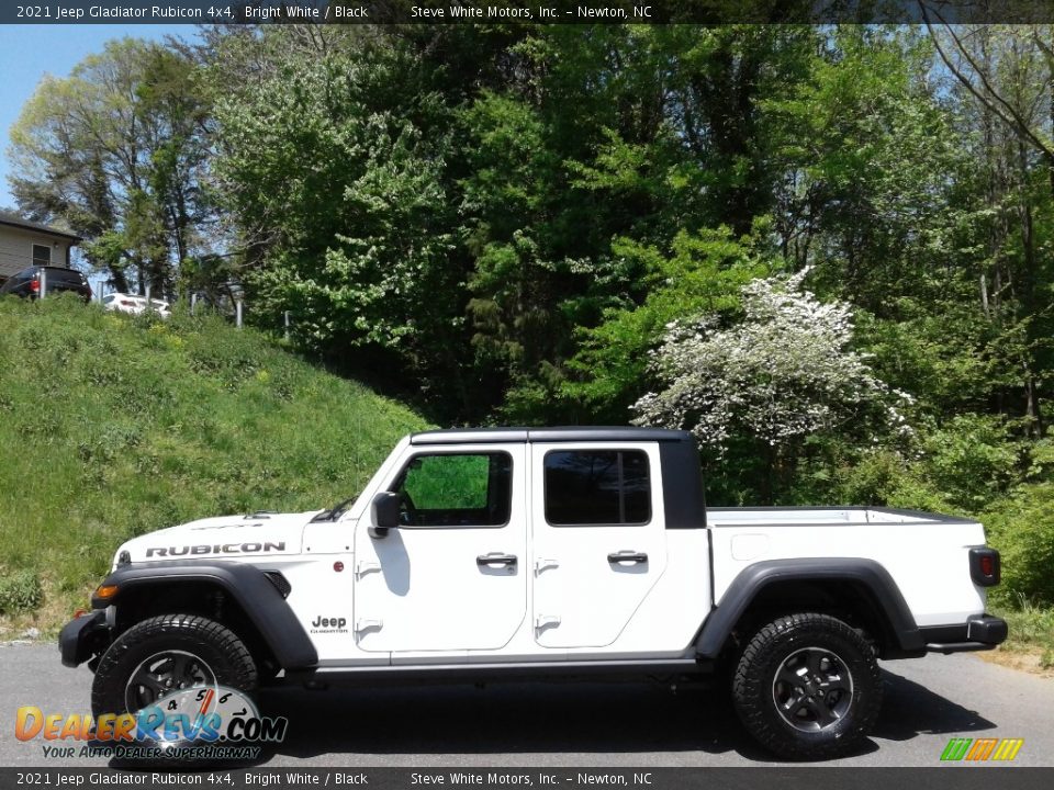 2021 Jeep Gladiator Rubicon 4x4 Bright White / Black Photo #1