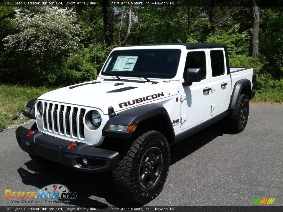 2021 Jeep Gladiator Rubicon 4x4 Bright White / Black Photo #2