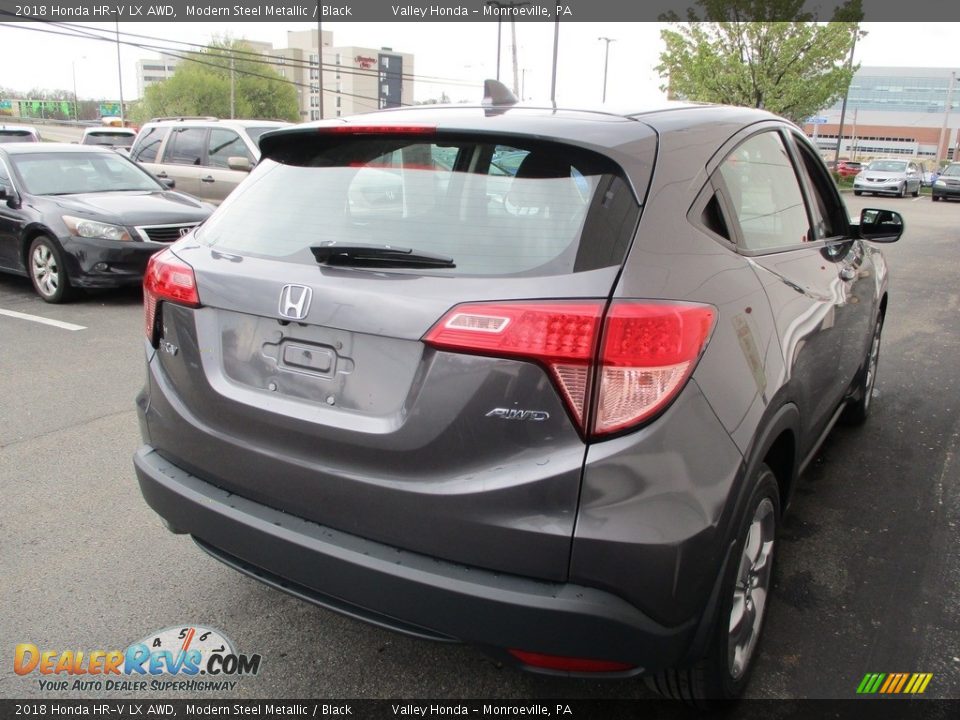 2018 Honda HR-V LX AWD Modern Steel Metallic / Black Photo #5