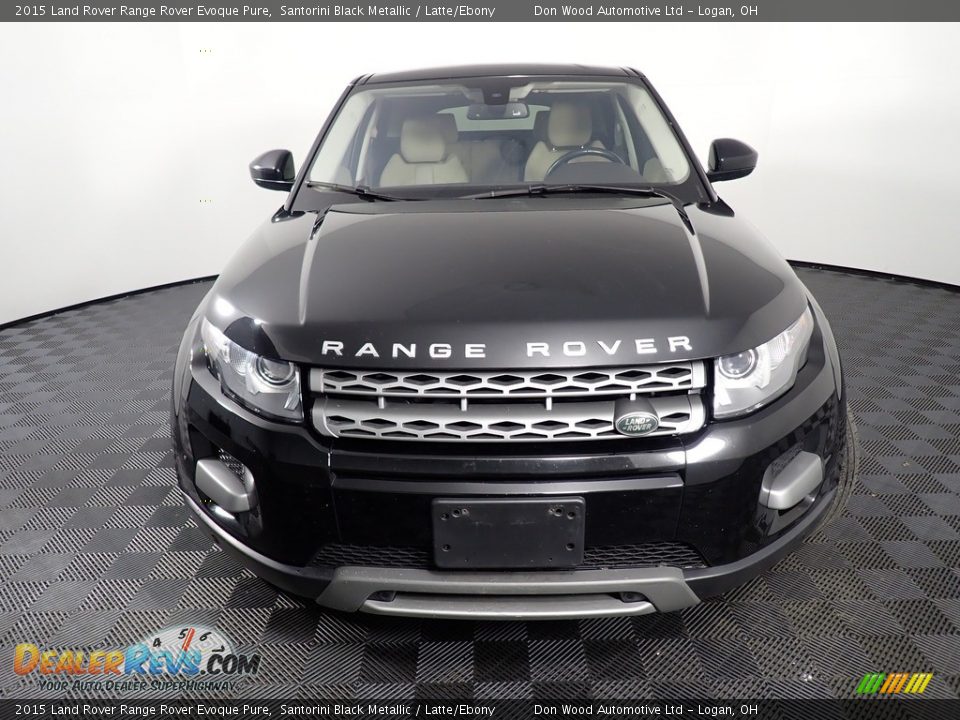 2015 Land Rover Range Rover Evoque Pure Santorini Black Metallic / Latte/Ebony Photo #6