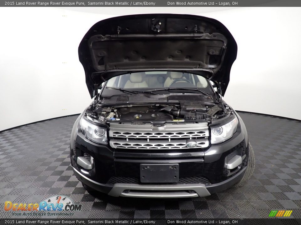 2015 Land Rover Range Rover Evoque Pure Santorini Black Metallic / Latte/Ebony Photo #7