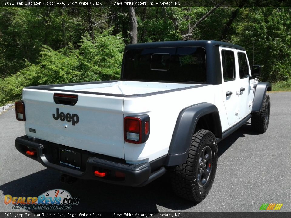 2021 Jeep Gladiator Rubicon 4x4 Bright White / Black Photo #6