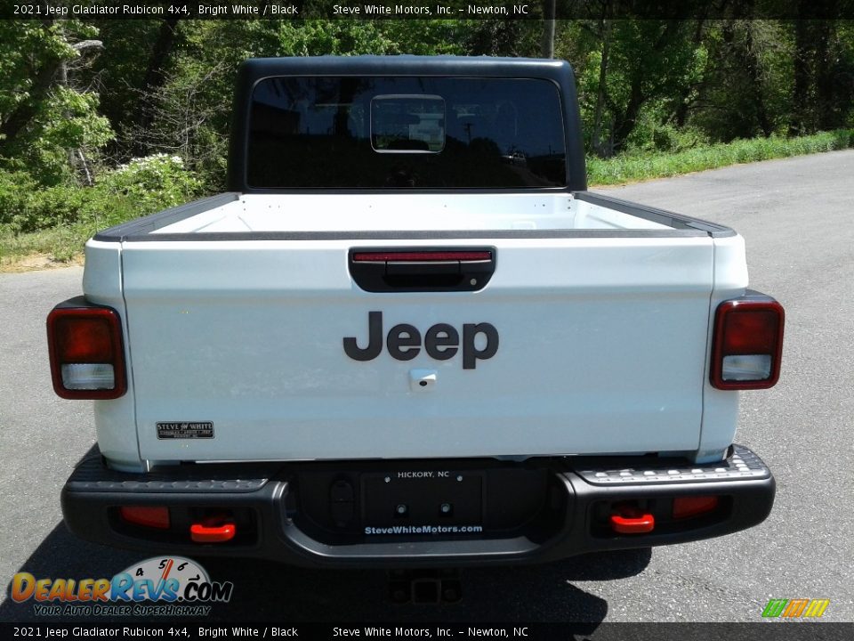 2021 Jeep Gladiator Rubicon 4x4 Bright White / Black Photo #7