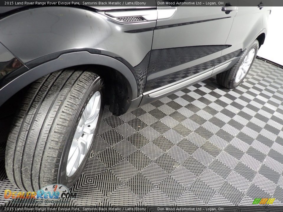2015 Land Rover Range Rover Evoque Pure Santorini Black Metallic / Latte/Ebony Photo #10