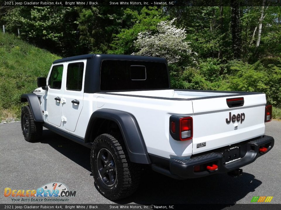 2021 Jeep Gladiator Rubicon 4x4 Bright White / Black Photo #9