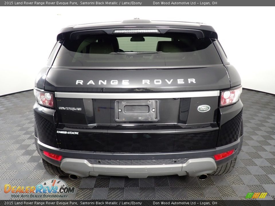 2015 Land Rover Range Rover Evoque Pure Santorini Black Metallic / Latte/Ebony Photo #13