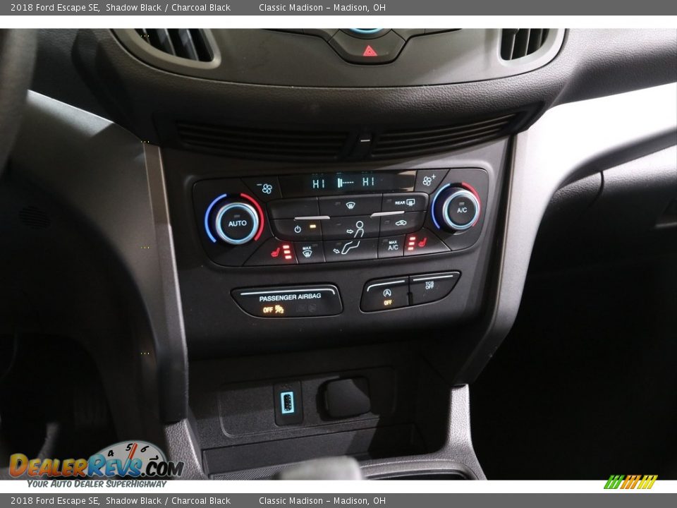 2018 Ford Escape SE Shadow Black / Charcoal Black Photo #12