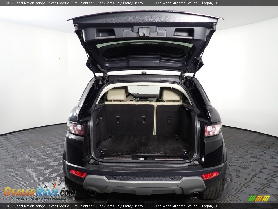 2015 Land Rover Range Rover Evoque Pure Santorini Black Metallic / Latte/Ebony Photo #14