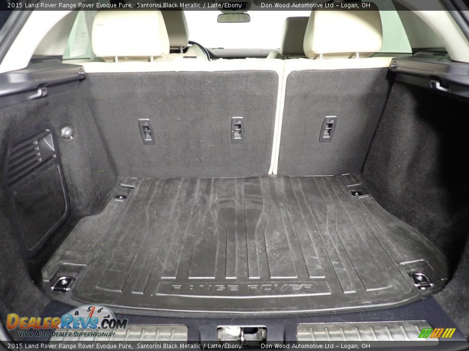 2015 Land Rover Range Rover Evoque Pure Santorini Black Metallic / Latte/Ebony Photo #15