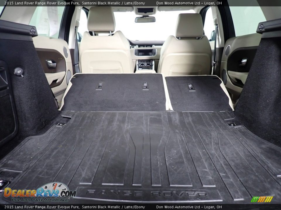 2015 Land Rover Range Rover Evoque Pure Santorini Black Metallic / Latte/Ebony Photo #16