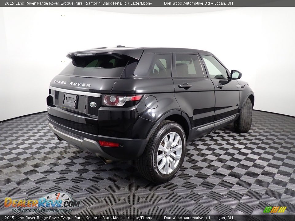 2015 Land Rover Range Rover Evoque Pure Santorini Black Metallic / Latte/Ebony Photo #17