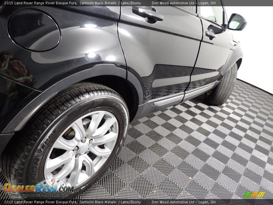 2015 Land Rover Range Rover Evoque Pure Santorini Black Metallic / Latte/Ebony Photo #18