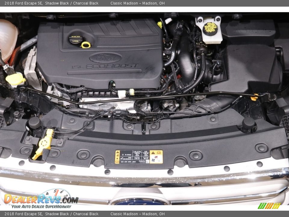 2018 Ford Escape SE Shadow Black / Charcoal Black Photo #18