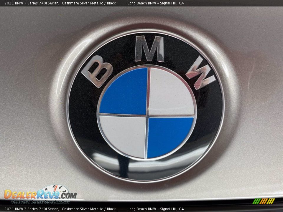 2021 BMW 7 Series 740i Sedan Cashmere Silver Metallic / Black Photo #7