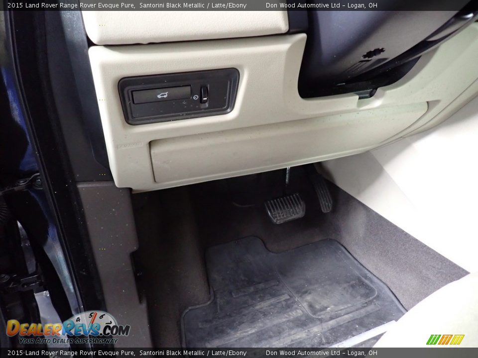 2015 Land Rover Range Rover Evoque Pure Santorini Black Metallic / Latte/Ebony Photo #22