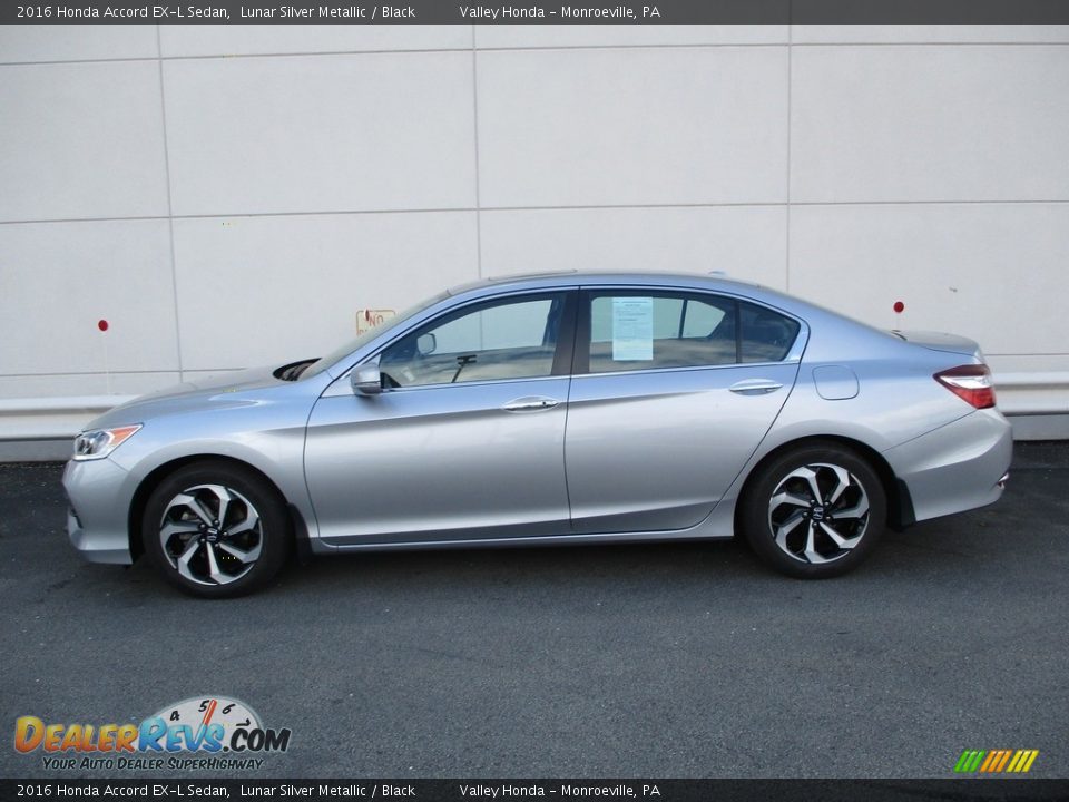 2016 Honda Accord EX-L Sedan Lunar Silver Metallic / Black Photo #2