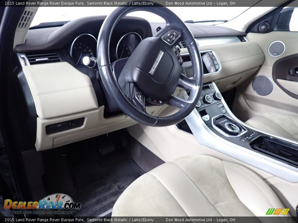 2015 Land Rover Range Rover Evoque Pure Santorini Black Metallic / Latte/Ebony Photo #24