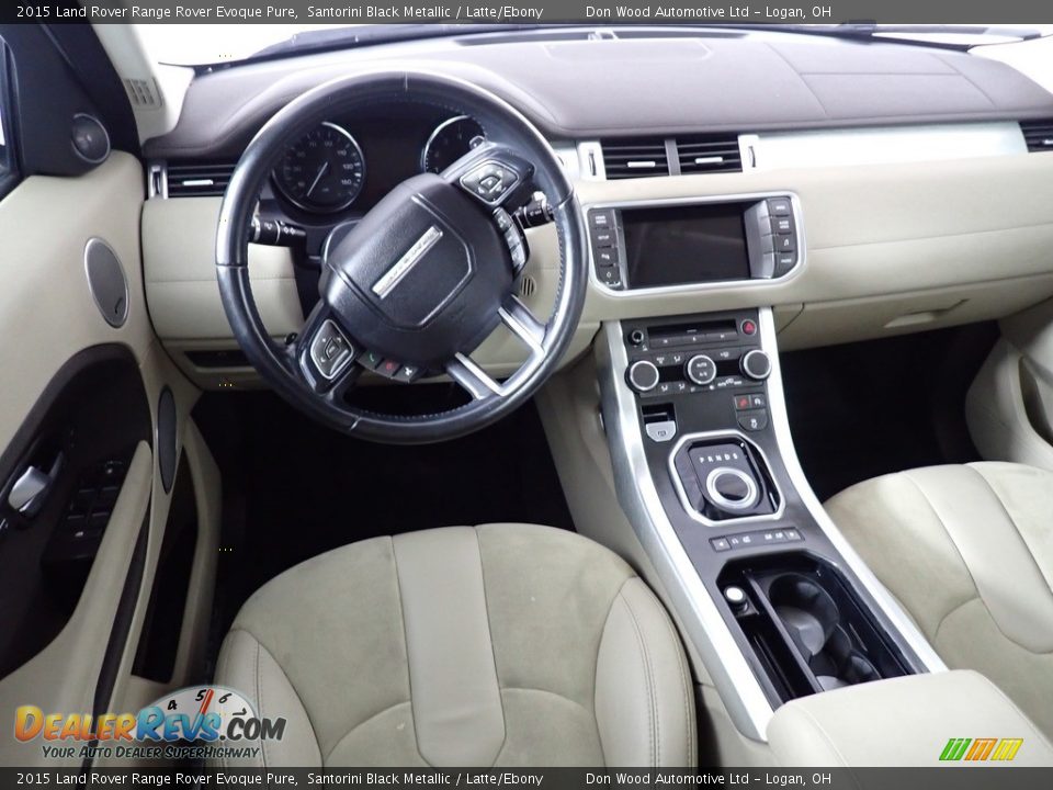 2015 Land Rover Range Rover Evoque Pure Santorini Black Metallic / Latte/Ebony Photo #28