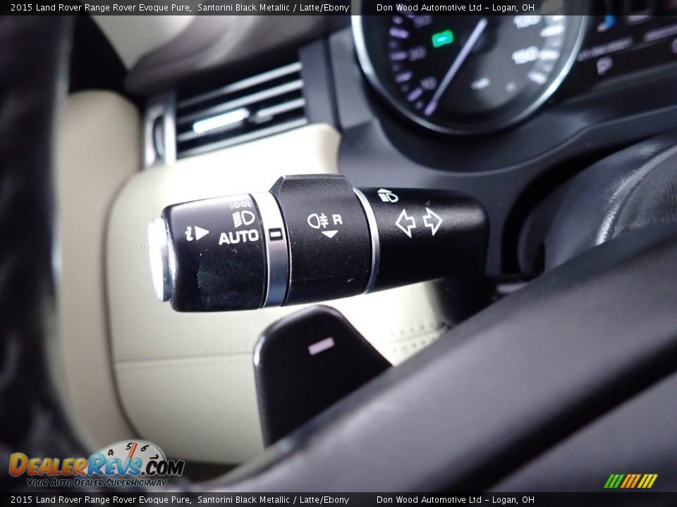 2015 Land Rover Range Rover Evoque Pure Santorini Black Metallic / Latte/Ebony Photo #33