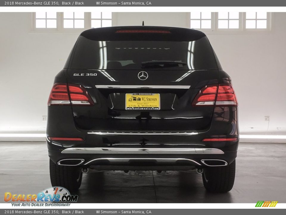 2018 Mercedes-Benz GLE 350 Black / Black Photo #4