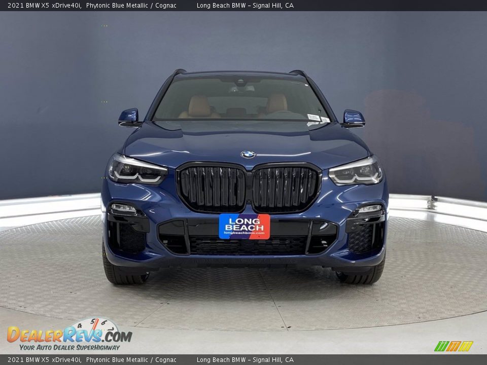 2021 BMW X5 xDrive40i Phytonic Blue Metallic / Cognac Photo #2