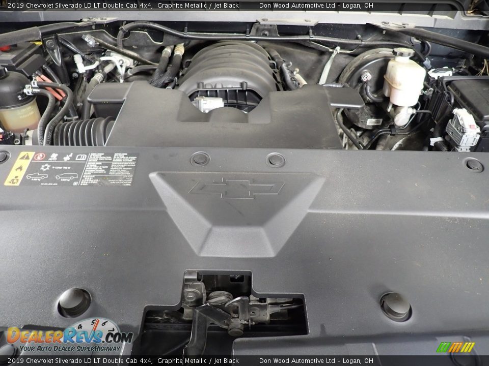 2019 Chevrolet Silverado LD LT Double Cab 4x4 Graphite Metallic / Jet Black Photo #7