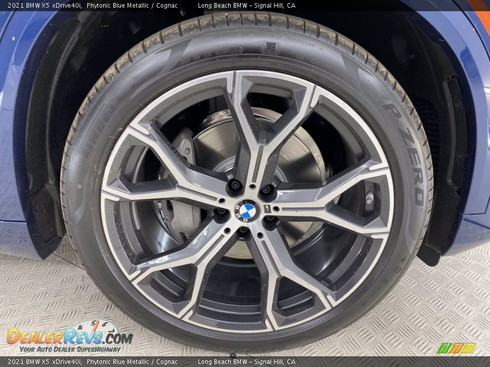 2021 BMW X5 xDrive40i Phytonic Blue Metallic / Cognac Photo #3