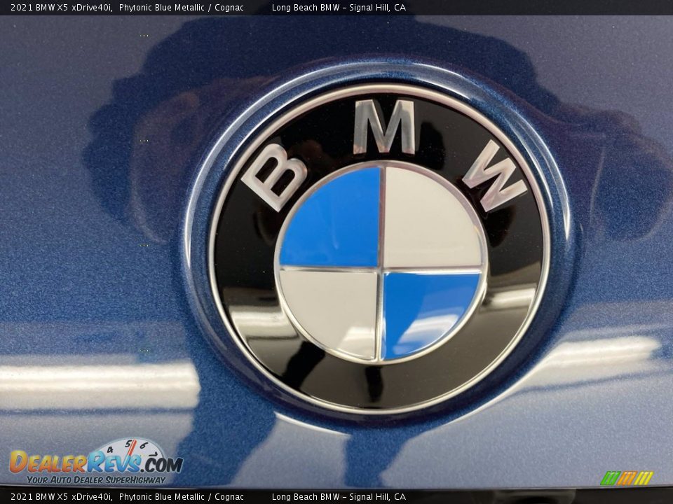 2021 BMW X5 xDrive40i Phytonic Blue Metallic / Cognac Photo #7