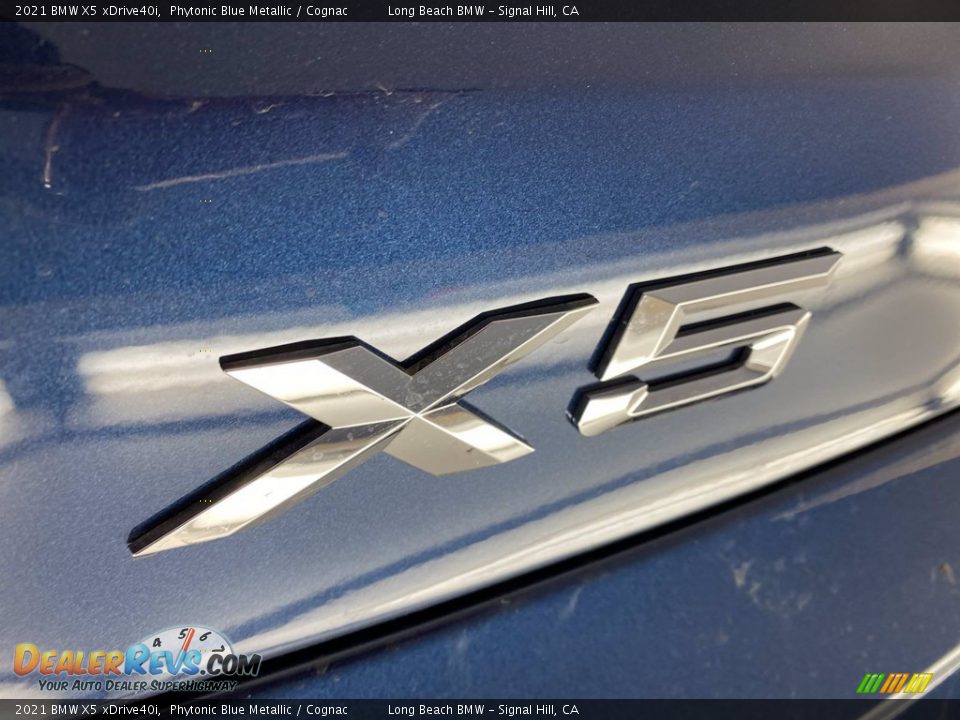 2021 BMW X5 xDrive40i Phytonic Blue Metallic / Cognac Photo #8