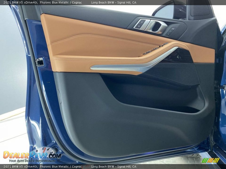 2021 BMW X5 xDrive40i Phytonic Blue Metallic / Cognac Photo #10