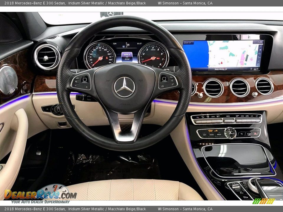 2018 Mercedes-Benz E 300 Sedan Iridium Silver Metallic / Macchiato Beige/Black Photo #4