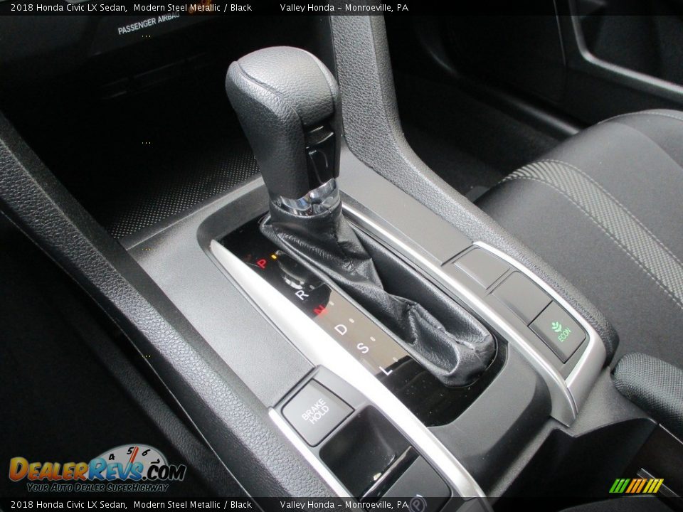 2018 Honda Civic LX Sedan Modern Steel Metallic / Black Photo #16