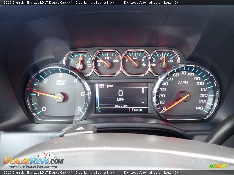 2019 Chevrolet Silverado LD LT Double Cab 4x4 Graphite Metallic / Jet Black Photo #21