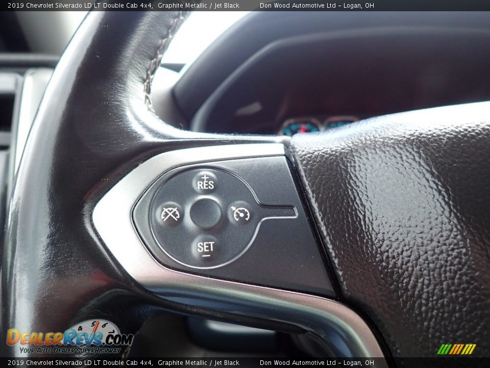 2019 Chevrolet Silverado LD LT Double Cab 4x4 Graphite Metallic / Jet Black Photo #24