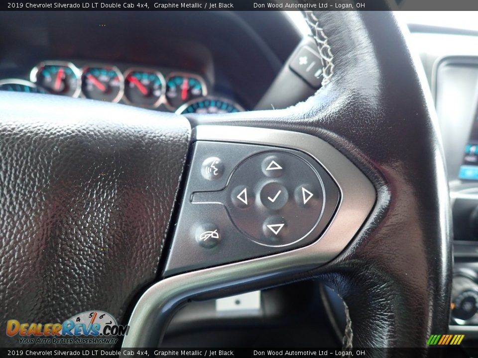 2019 Chevrolet Silverado LD LT Double Cab 4x4 Graphite Metallic / Jet Black Photo #25