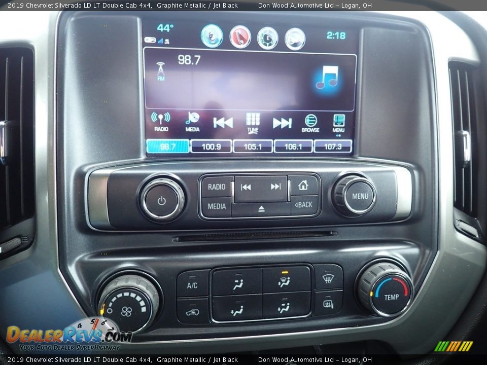 2019 Chevrolet Silverado LD LT Double Cab 4x4 Graphite Metallic / Jet Black Photo #26