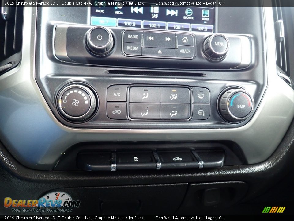 2019 Chevrolet Silverado LD LT Double Cab 4x4 Graphite Metallic / Jet Black Photo #27
