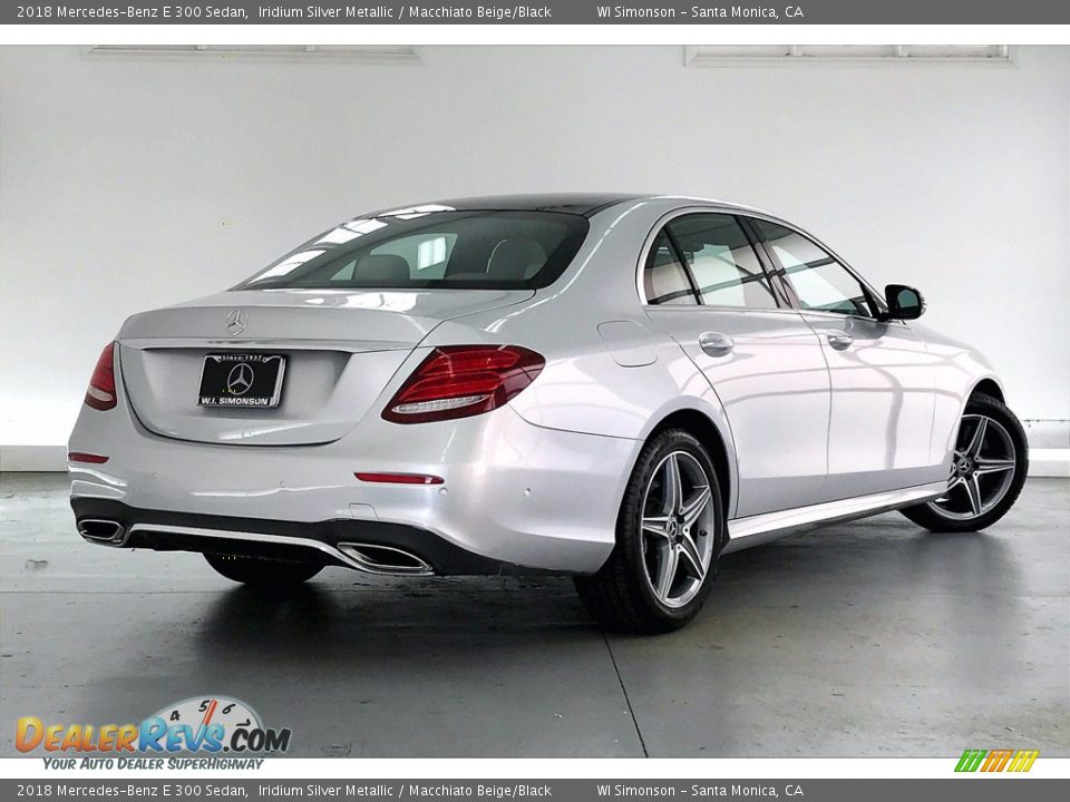 2018 Mercedes-Benz E 300 Sedan Iridium Silver Metallic / Macchiato Beige/Black Photo #13