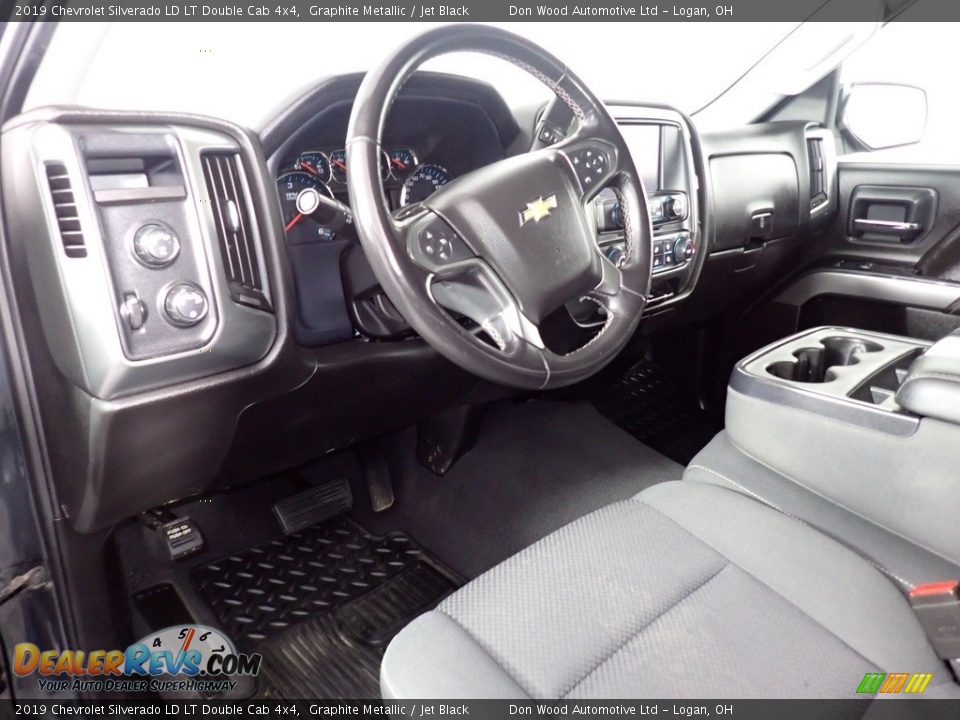 2019 Chevrolet Silverado LD LT Double Cab 4x4 Graphite Metallic / Jet Black Photo #29