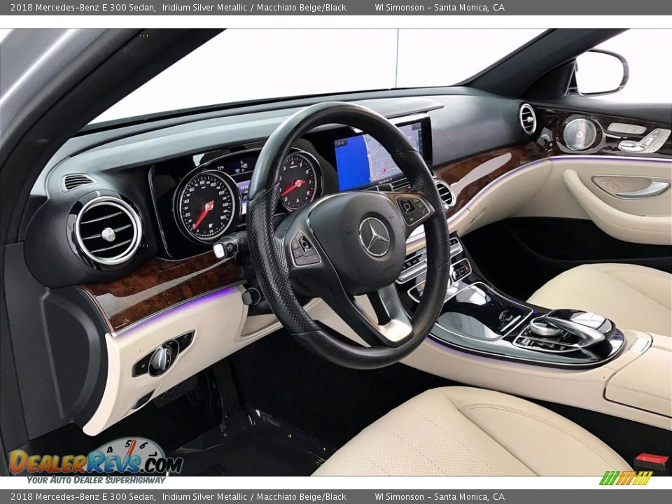 Macchiato Beige/Black Interior - 2018 Mercedes-Benz E 300 Sedan Photo #14