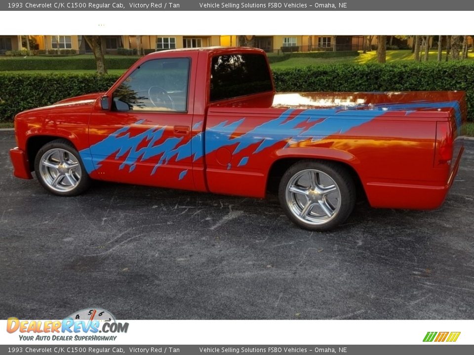 Victory Red 1993 Chevrolet C/K C1500 Regular Cab Photo #1