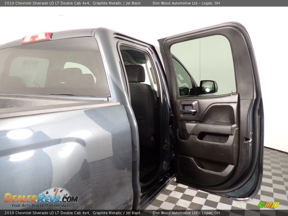 2019 Chevrolet Silverado LD LT Double Cab 4x4 Graphite Metallic / Jet Black Photo #35