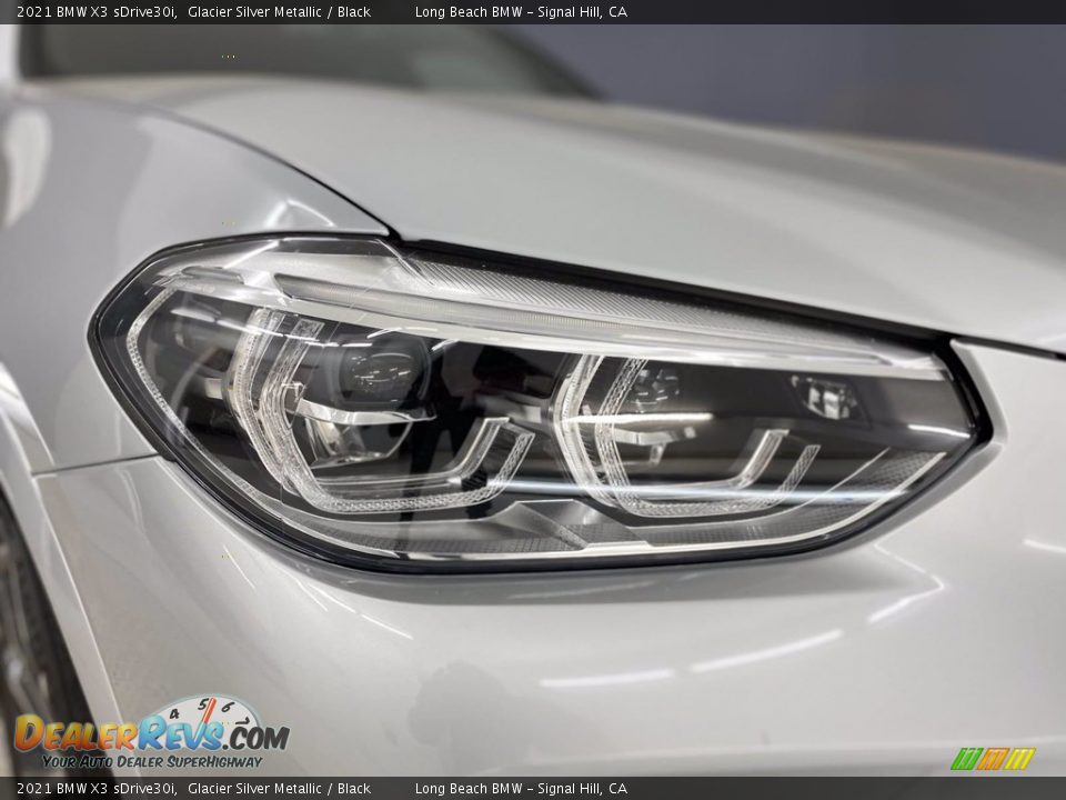 2021 BMW X3 sDrive30i Glacier Silver Metallic / Black Photo #4