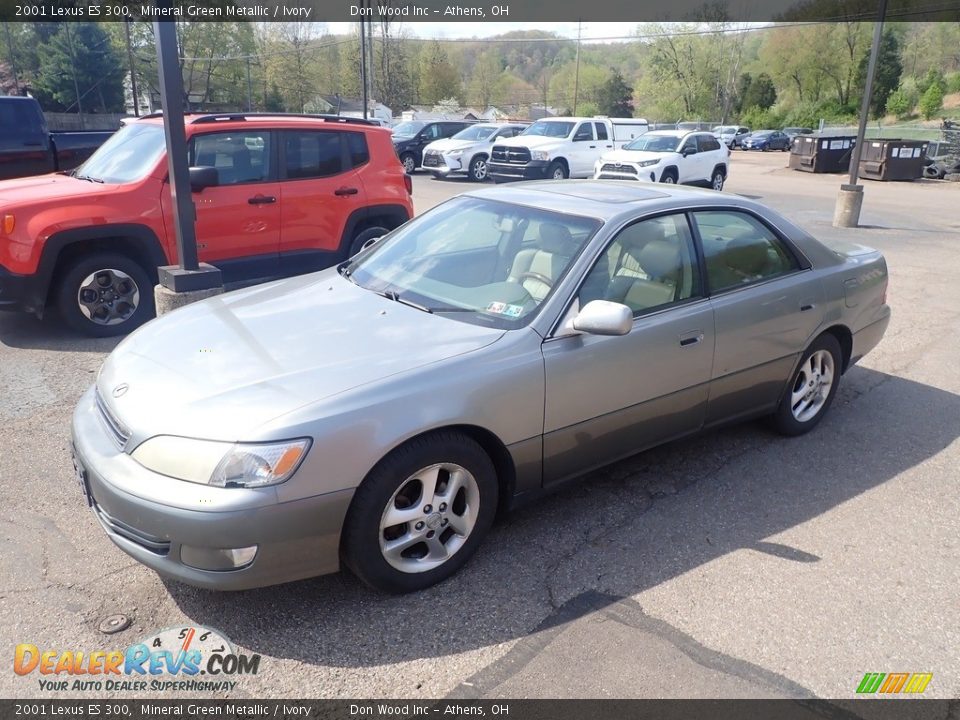 2001 Lexus ES 300 Mineral Green Metallic / Ivory Photo #8